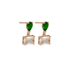 Emerald Odette Crystal Earring - Pure Apotheca