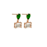 Emerald Odette Crystal Earring - Pure Apotheca