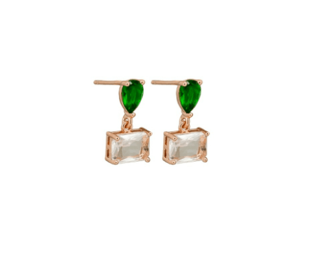 Emerald Odette Crystal Earring - Pure Apotheca