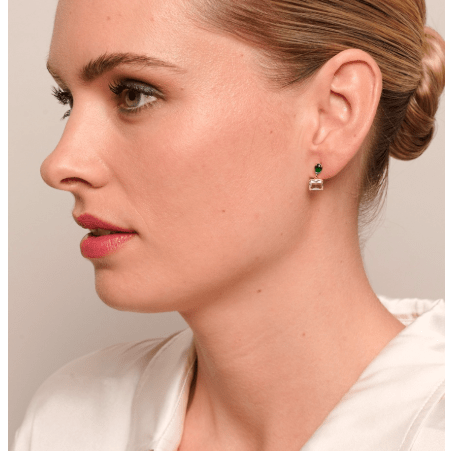 Emerald Odette Crystal Earring - Pure Apotheca