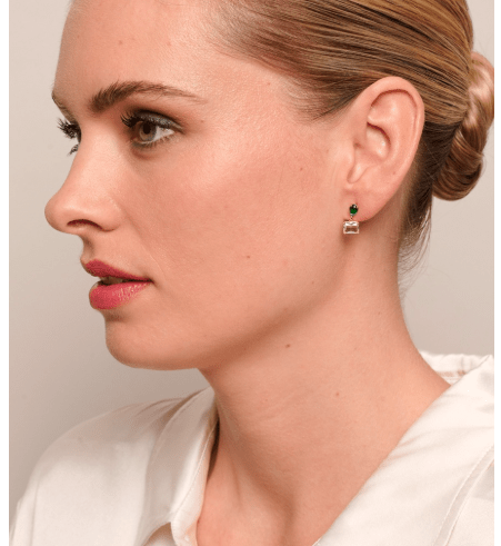 Emerald Odette Crystal Earring - Pure Apotheca