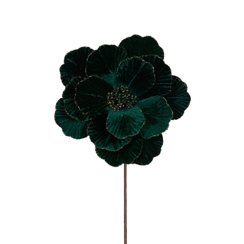 EMERALD SIMPLE LAYERED VELVET FLOWER - Pure Apotheca