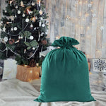 Emerald Velvet Santa Sack - Pure Apotheca