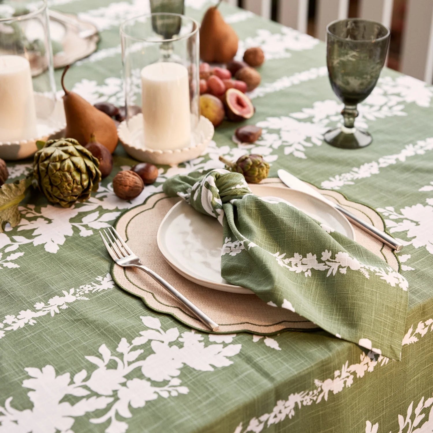 EMERSON GREEN NAPKIN SET/4 - Pure Apotheca