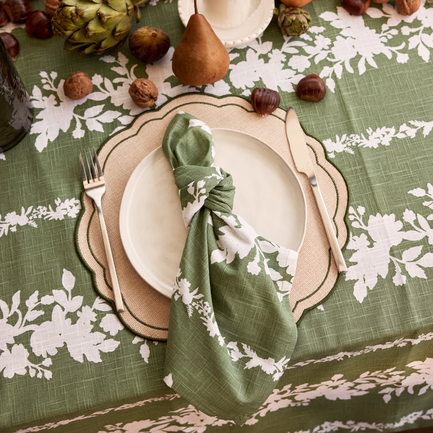 EMERSON GREEN NAPKIN SET/4 - Pure Apotheca
