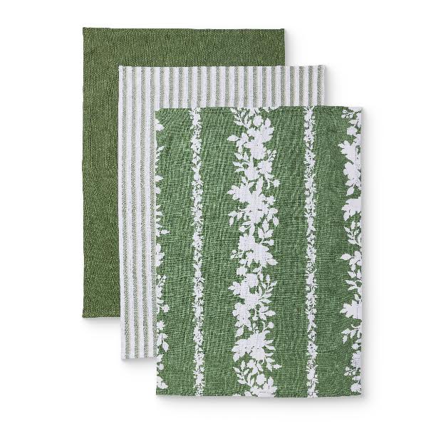 EMERSON GREEN TEATOWEL 3/PK - Pure Apotheca
