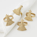 Enchanted Forest Christmas Tree Napkin Rings Set/4 - Pure Apotheca