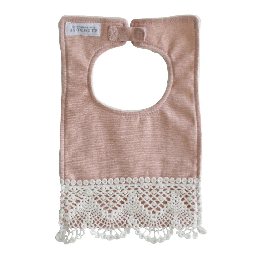 Erin Bib Pink Linen - Pure Apotheca