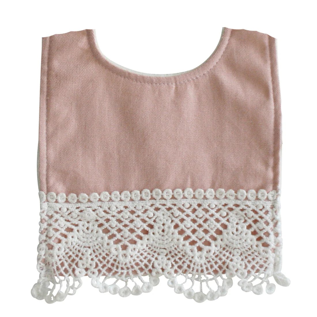 Erin Bib Pink Linen - Pure Apotheca