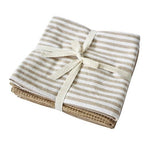 Essentials Oatmeal Stripe Teatowel 3pk - Pure Apotheca