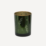 Etched Votive Green Large - Pure Apotheca