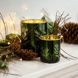 Etched Votive Green Small - Pure Apotheca