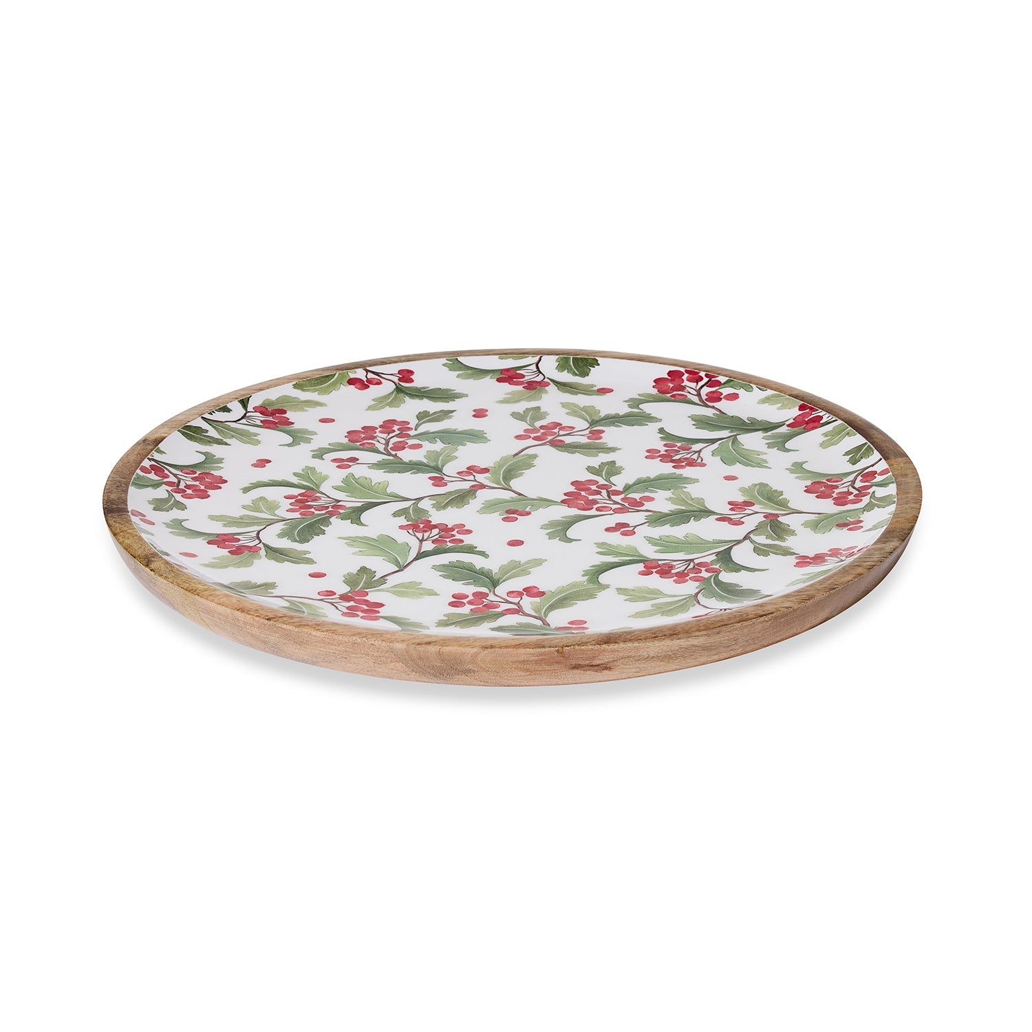 EVERGREEN ENAMEL ROUND PLATTER D45CM - Pure Apotheca