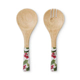 EVERGREEN ENAMEL SALAD SERVER SET - Pure Apotheca