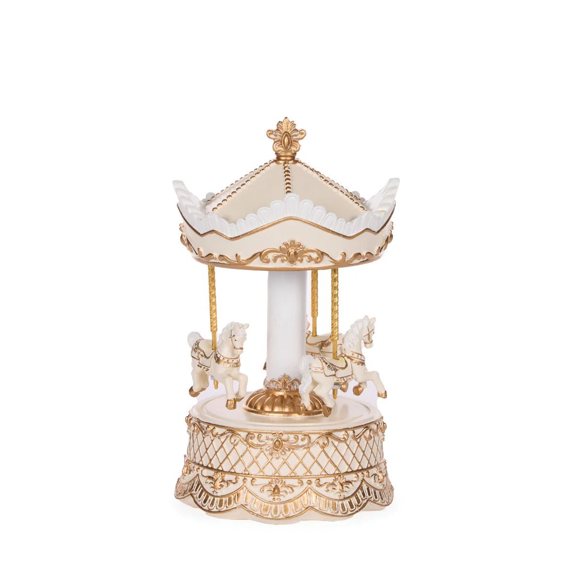 EXQUISITE IVORY AND GOLD CAROUSEL - Pure Apotheca