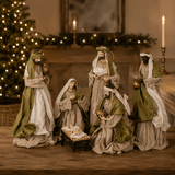 Exquisite Nativity 6 Piece Set Green 40cm - Pure Apotheca