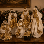 Exquisite Nativity 6 Piece Set Ivory Gold - Pure Apotheca