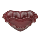 Amore Ceramic Heart Baker Dish Burgundy 26x25x26cm