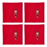 Nutcracker Napkins Set/4 40cm Red