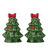 Holly Tree S&P Shaker Ceramic 10cm Grn
