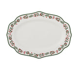 Oval Berry Platter Ceramic 35cm Red/Grn