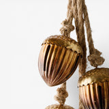 Acorns on Rope Gold