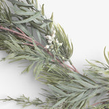 Mixed Silver Green Garland 150cm