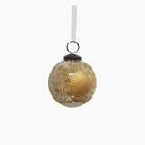 Amina Glass Bauble Gold Lustre