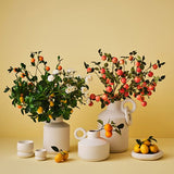 Lemon Cluster with Leaf Yellow 15cm