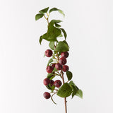 Crabapple Spray Dark Red 87cm