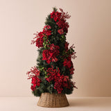 Crabapple Spray Dark Red 87cm