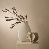 Salento Vase Limestone 13cmh x 16cmd