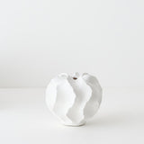 Salento Vase White 13cmh x 16cmd