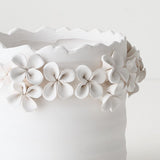 Floreo Pot White 14cmh x 18cmd