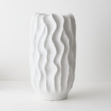 Bario Vase White 47cmh x 26cmd