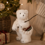 Fair Isle Knit Standing Polar Bear 28cm - Pure Apotheca