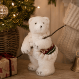 Fair Isle Knit Standing Polar Bear 28cm - Pure Apotheca