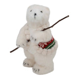 Fair Isle Knit Standing Polar Bear 28cm - Pure Apotheca