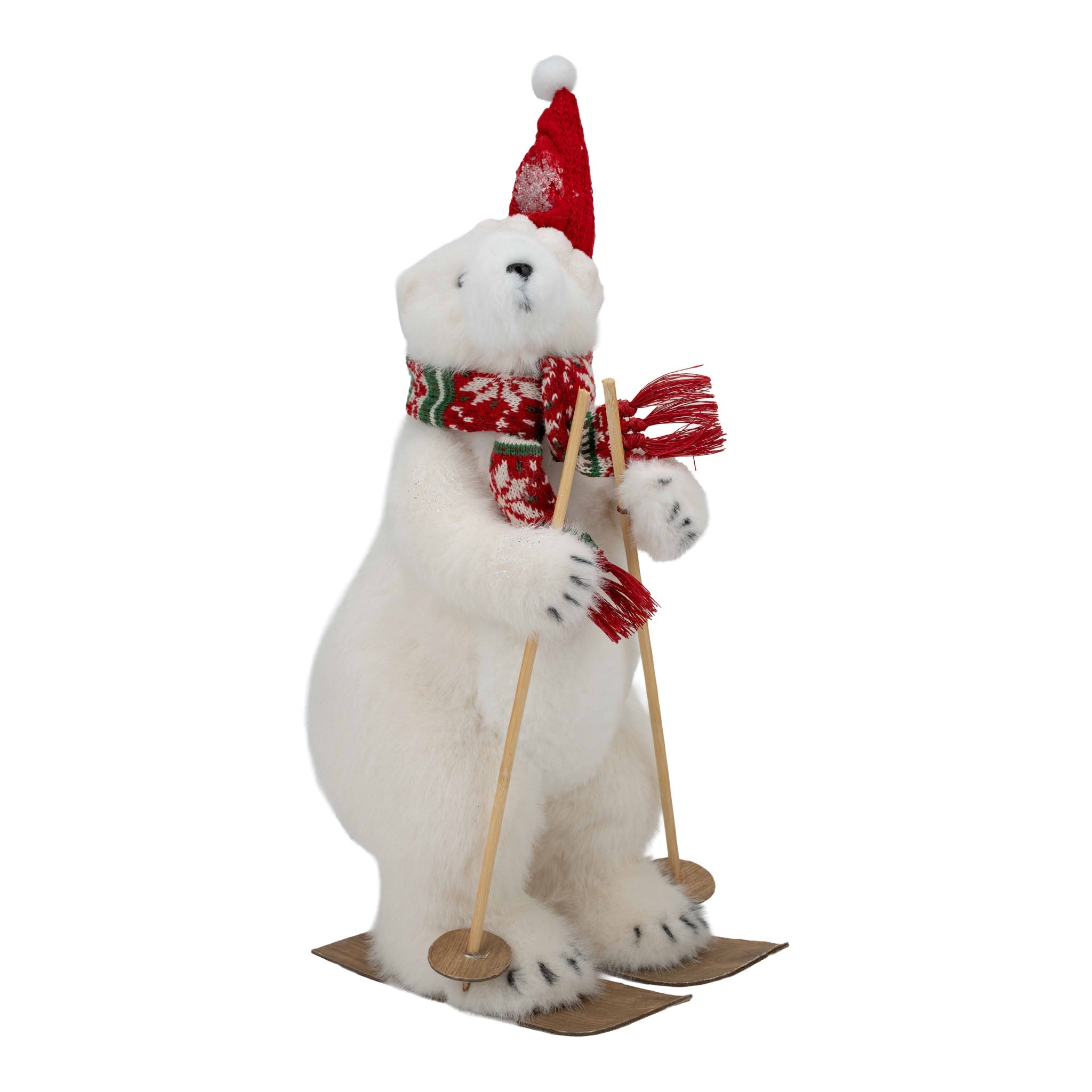 Fair Isle Knit Standing Polar Bear 42cm - Pure Apotheca