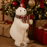 Fair Isle Knit Standing Polar Bear 42cm - Pure Apotheca