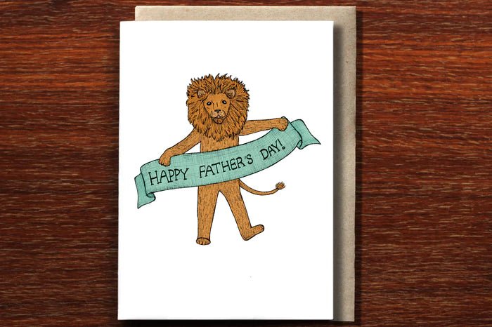Fathers Day Lion Card - Pure Apotheca