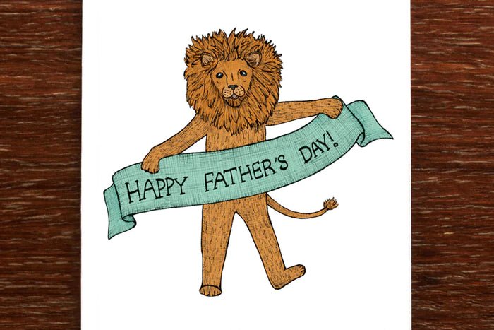 Fathers Day Lion Card - Pure Apotheca