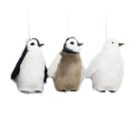 FAUX FUR HANGING PENGUIN DEC 3ASS - Pure Apotheca