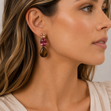Ruby Tiger Eye Crystal Drops