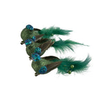 FEATHER CLIP BIRD EMERALD GREEN - Pure Apotheca