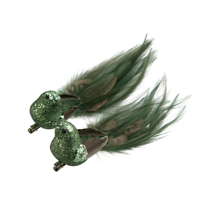 FEATHER CLIP BIRD SAGE GREEN - Pure Apotheca