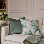 FERN BLUE GREEN CUSHION 50CM - Pure Apotheca