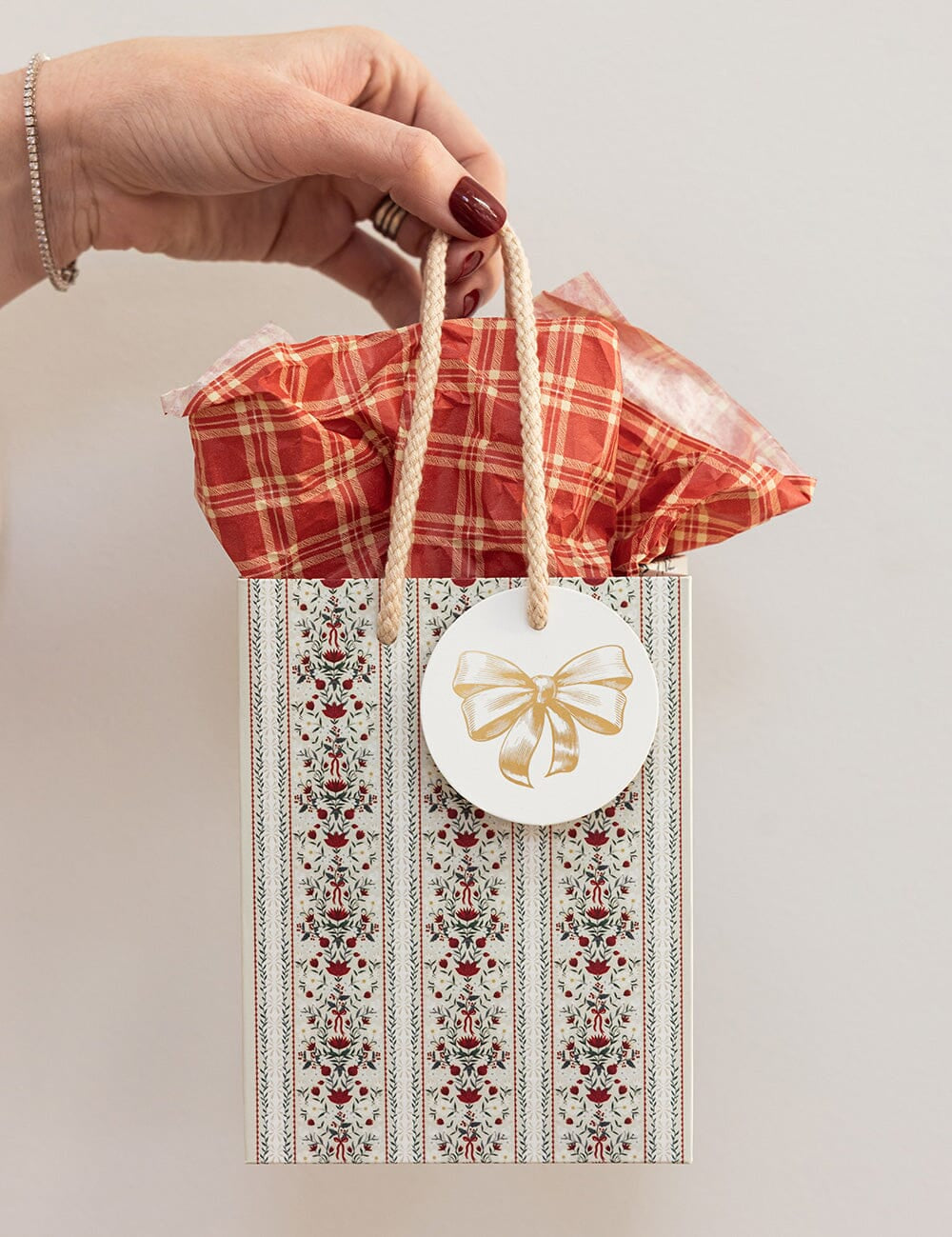 Festive Florals Small Gift Bag - Pure Apotheca