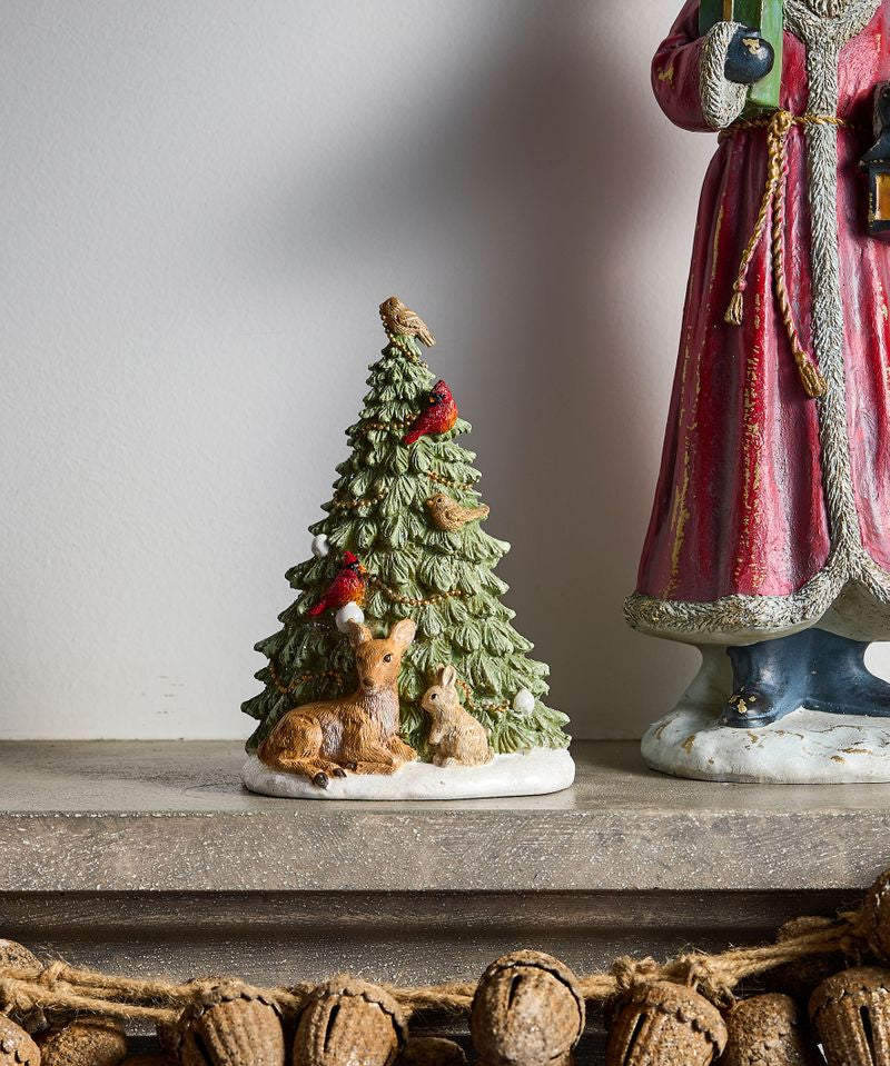 Festive Tree with Deer and Birds - Pure Apotheca