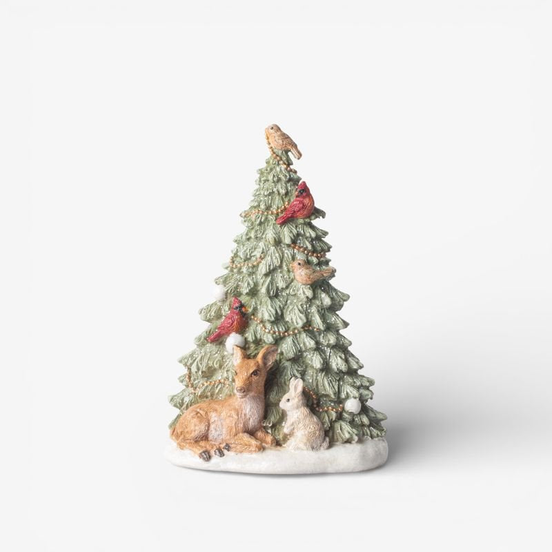 Festive Tree with Deer and Birds - Pure Apotheca